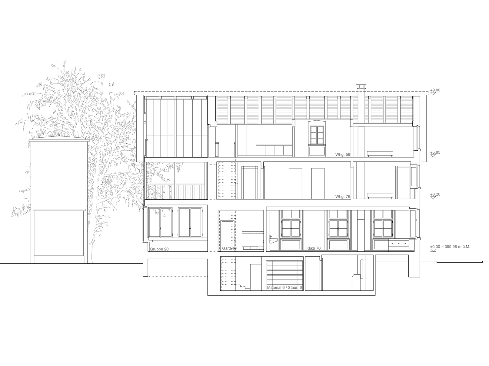 Architektur Projekt Altes Bauamt Dietikon, stehrenberger architektur, Katharina Stehrenberger