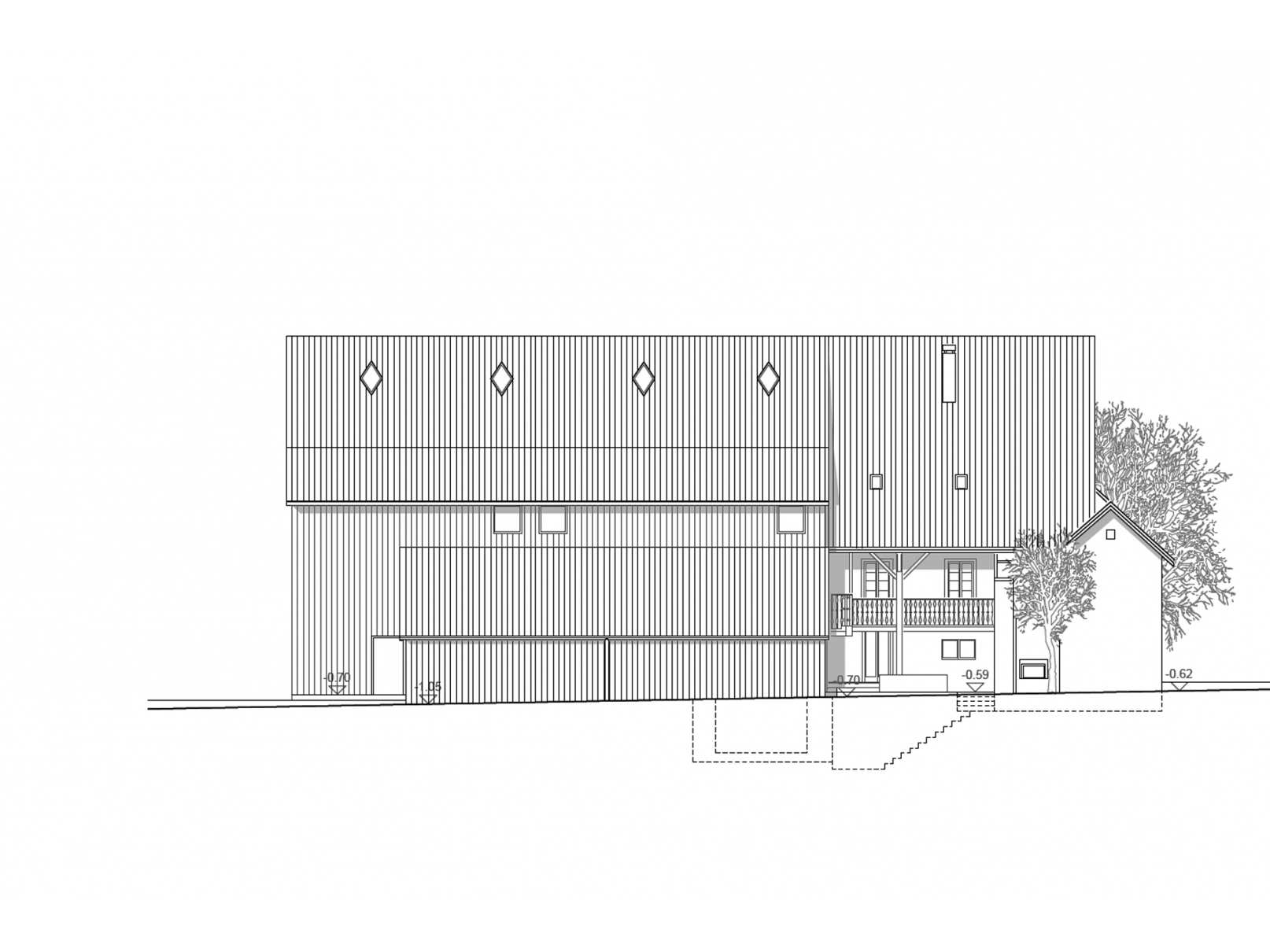 Architektur Projekt Dorfschür, stehrenberger architektur, Katharina Stehrenberger
