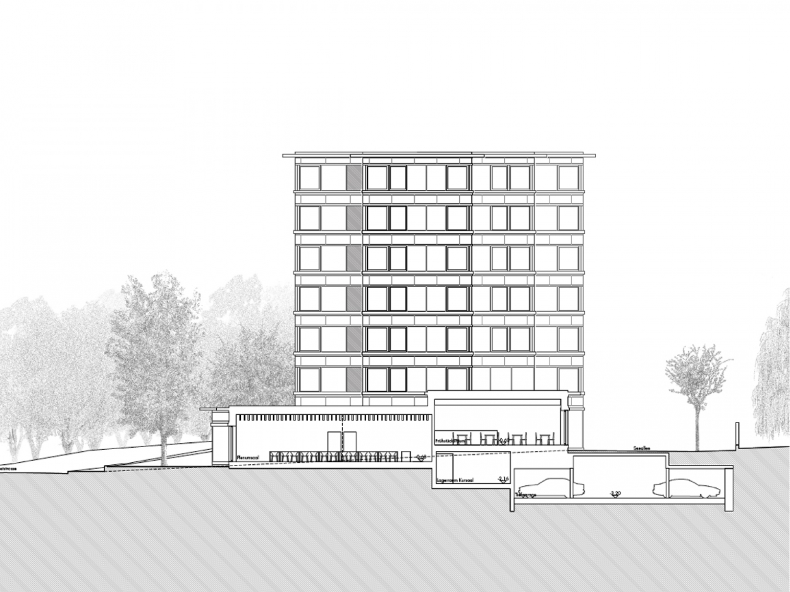Architektur Projekt Hotel Park, stehrenberger architektur, Katharina Stehrenberger