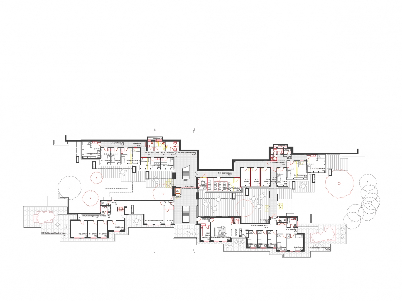 Architektur Projekt Konvikt Chur, stehrenberger architektur, Katharina Stehrenberger